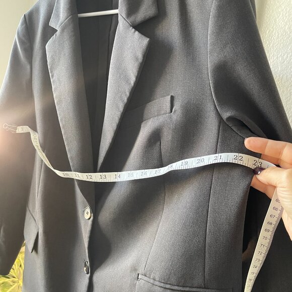 H&M Womens Oversized Twill Blazer Size L - Picture 4 of 6